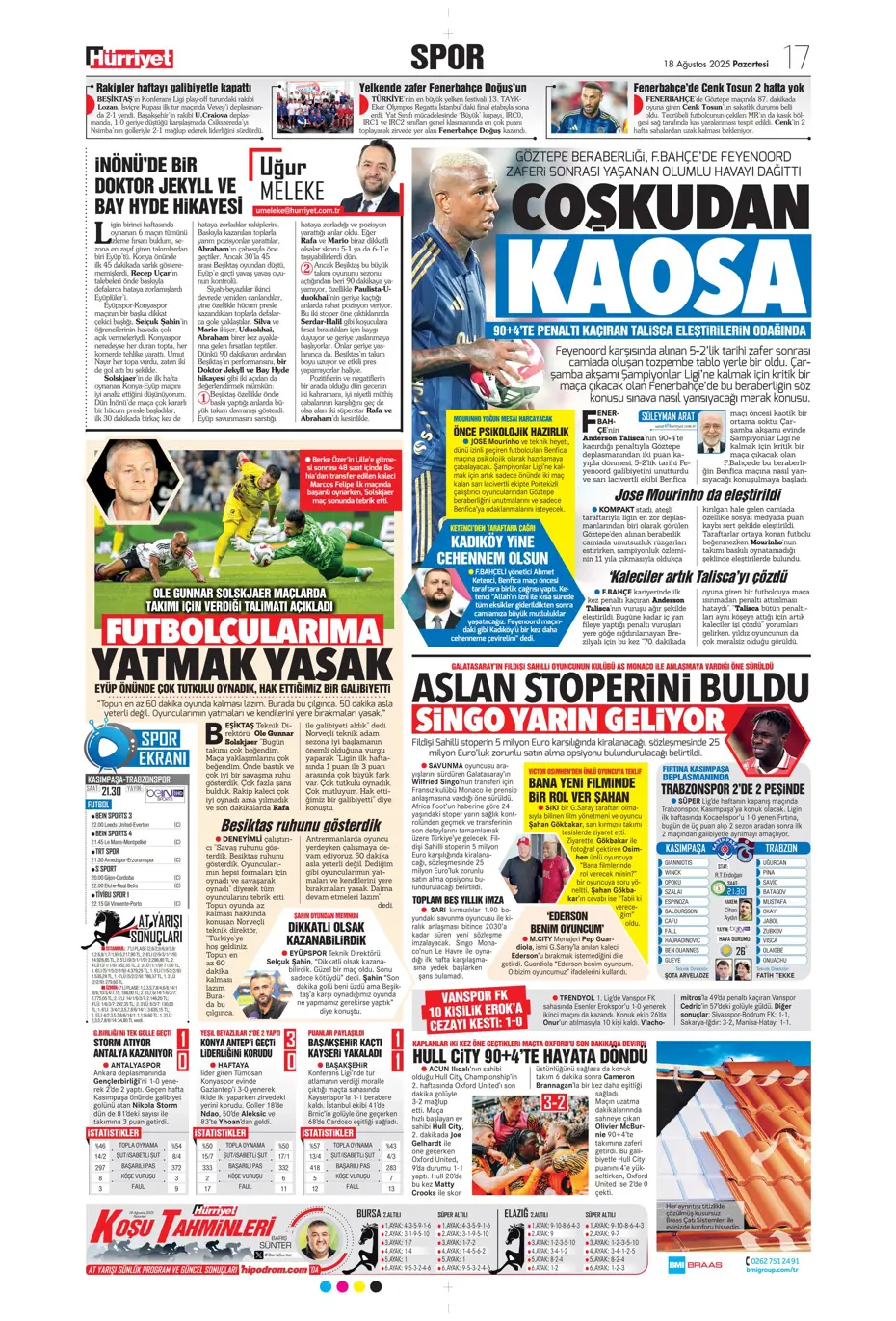 "Galatasaray'dan Antony bombası" | Sporun manşetleri - 19