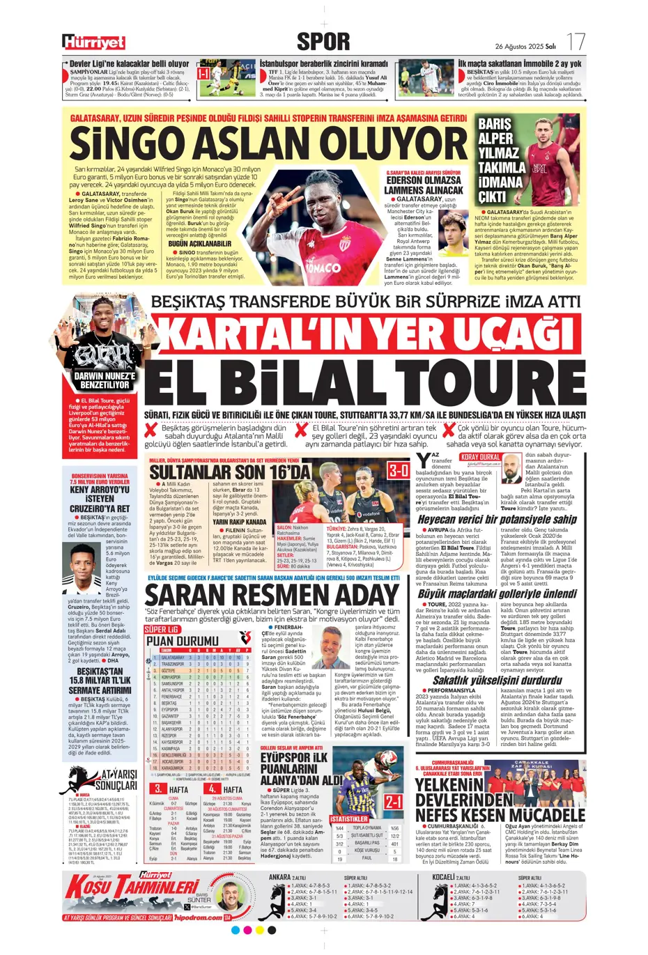 "Fenerbahçe, Zinchenko'yu bitiriyor" | Sporun manşetleri - 19
