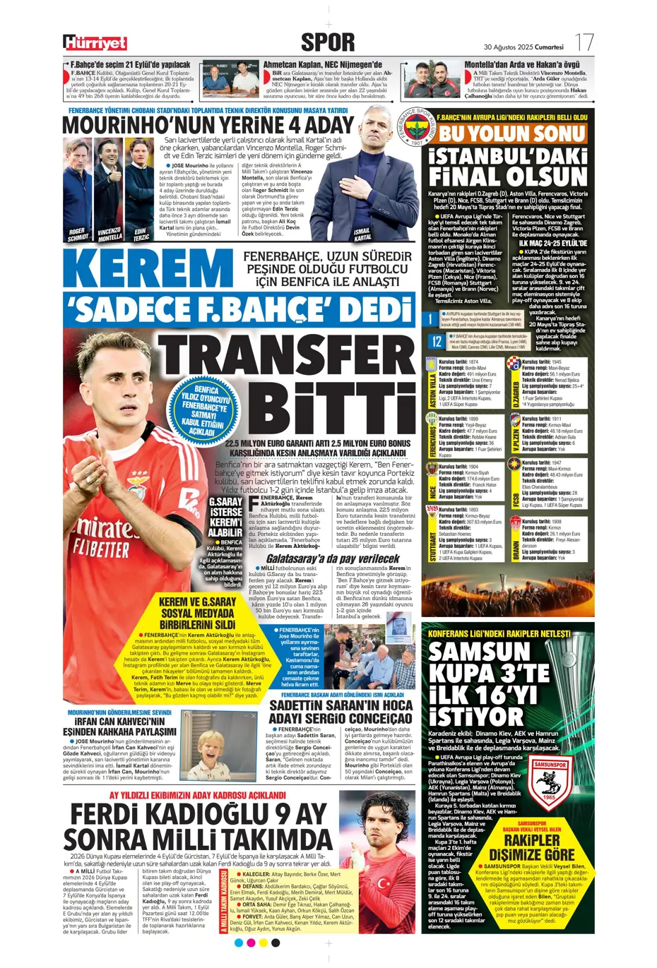 "Jose Mourinho'nun yerine 4 aday" | Sporun manşetleri - 15