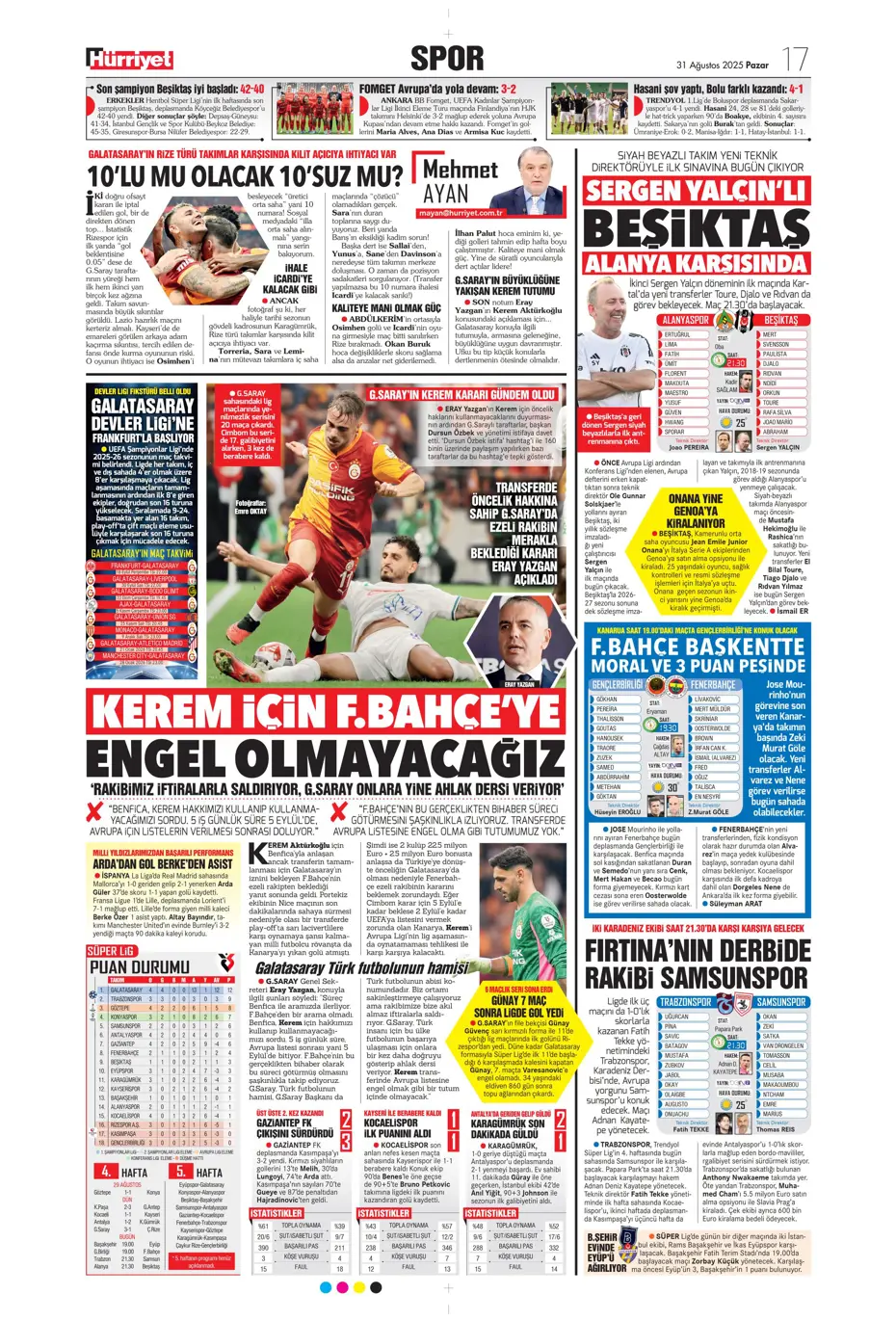 "Roger Schmidt'ten Fenerbahçe kararı" | Sporun manşetleri - 22