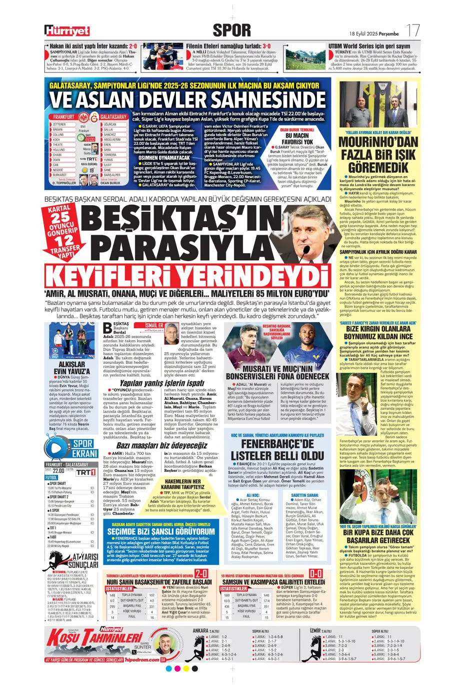 "Fenerbahçe 'Can' evinden vuruldu" | Sporun manşetleri - 13