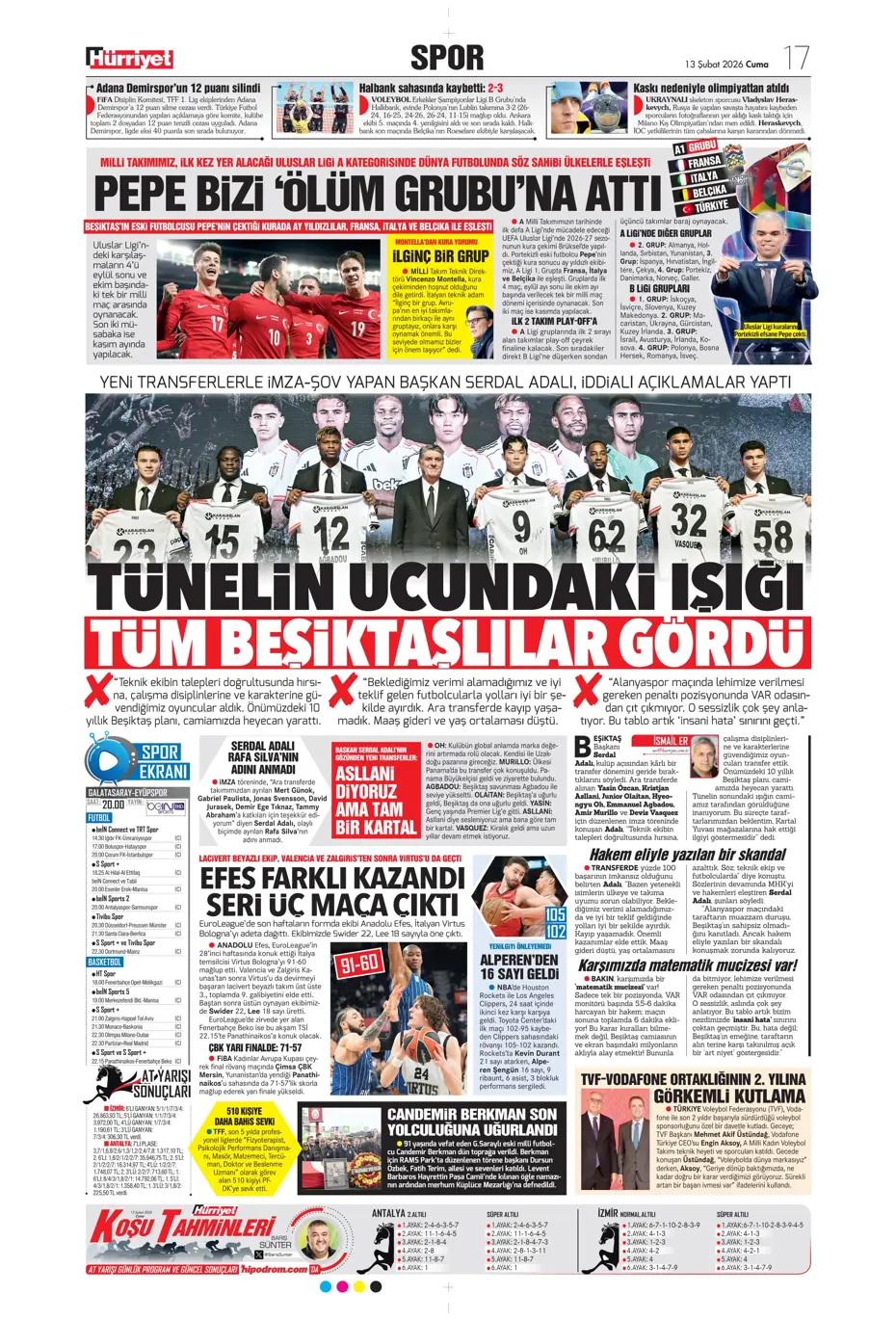 "Tedesco teklifi kabul etmeye yakın" | Sporun manşetleri - 18