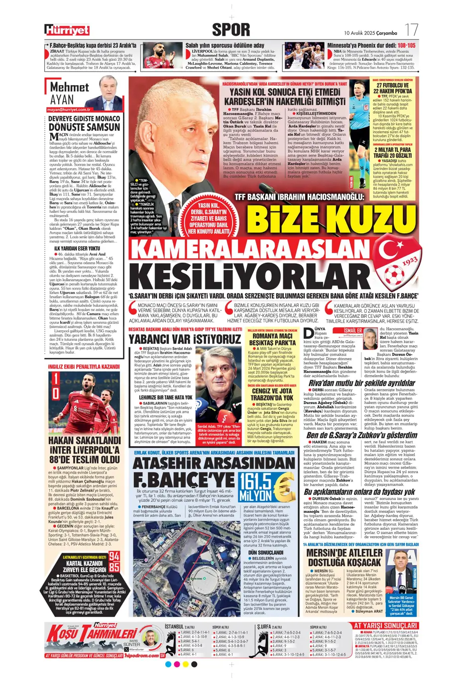 "Galatasaray 10 saniyede yıkıldı" | Sporun manşetleri - 11