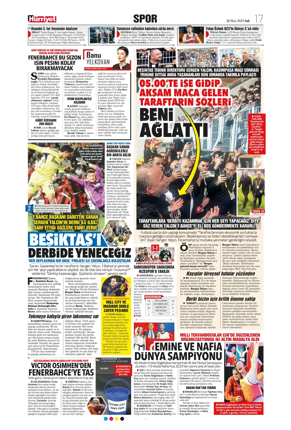 "Galatasaray'dan ocakta 2 bomba transfer" | Sporun manşetleri - 19 "Galatasaray'dan ocakta 2 bomba transfer" | Sporun manşetleri - 19