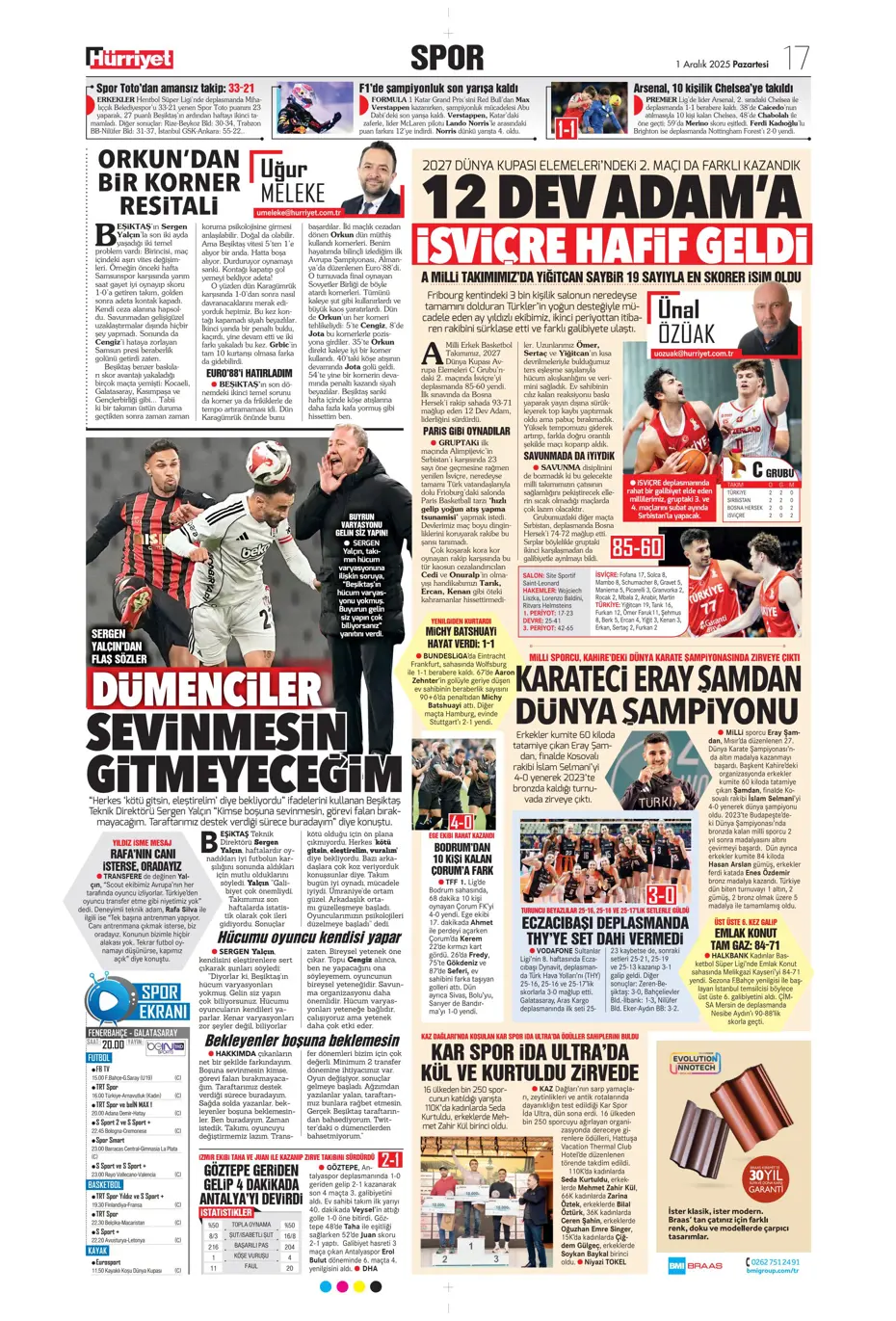 "Kadıköy'de 30 milyarlık dev buluşma" | Sporun manşetleri - 19