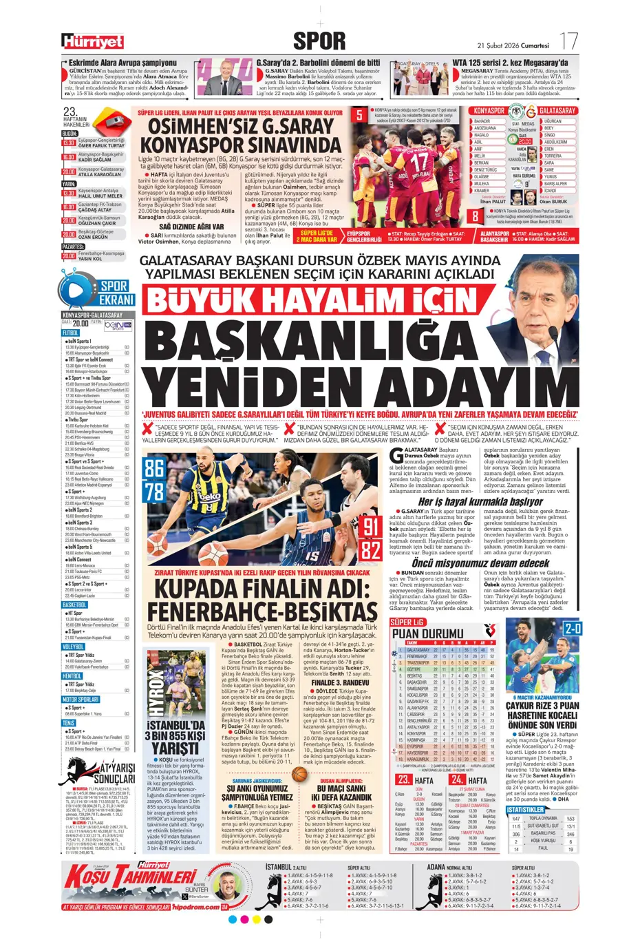 "İlk transfer Altay Bayındır" | Sporun manşetleri - 25