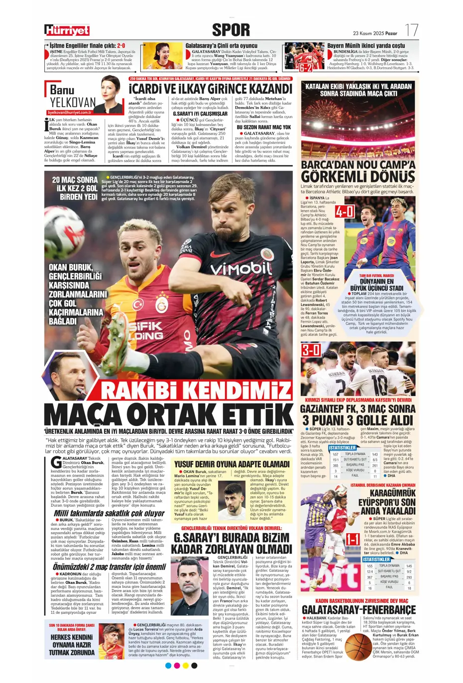"Jadon Sancho bedavaya Fenerbahçe'ye" | Sporun manşetleri - 12