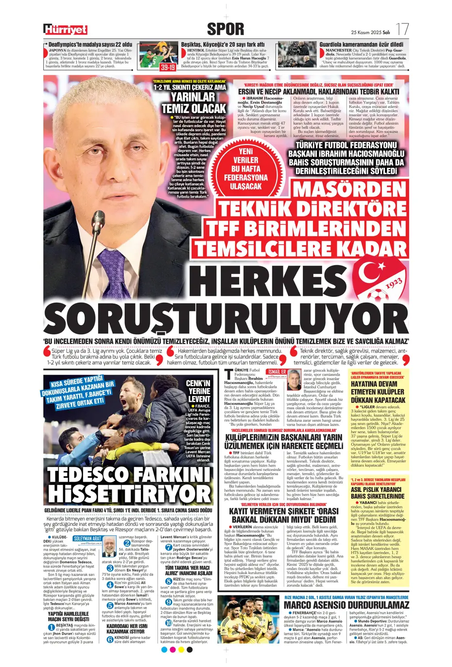 "Fenerbahçe'ye sürpriz golcü: Franculino Dju" | Sporun manşetleri - 18 "Fenerbahçe'ye sürpriz golcü: Franculino Dju" | Sporun manşetleri - 18