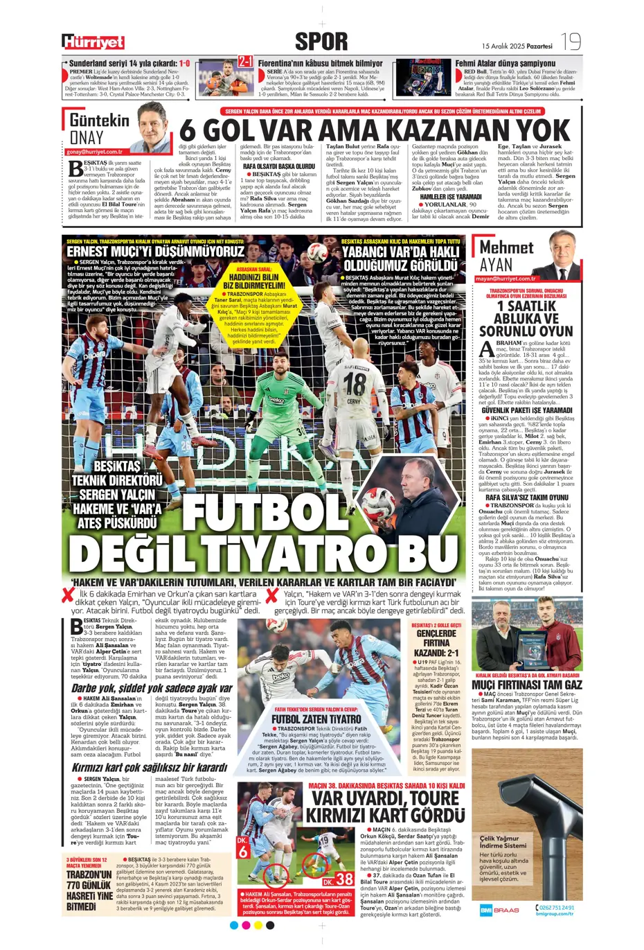 "Tedesco 8 ismi sildi, Fenerbahçe gönderiyor" | Sporun manşetleri - 14