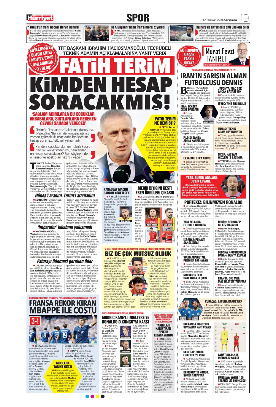 Fenerbahçe'de Oosterwolde dışında 3 ayrılık daha | Sporun manşetleri - 9