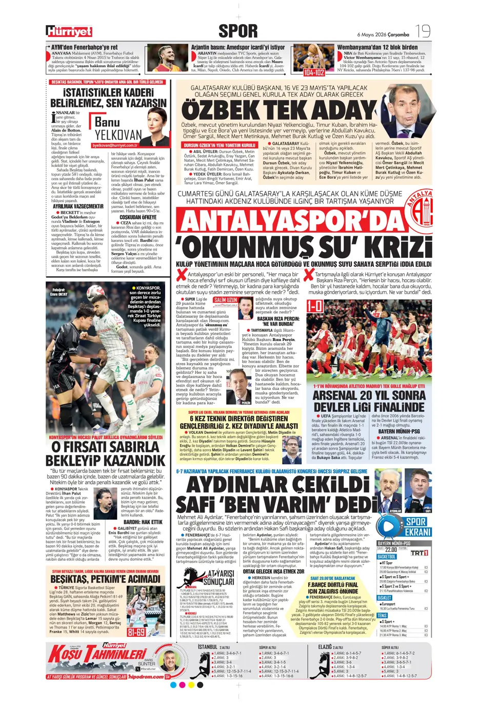 Sadettin Saran giderayak 3 yıldızı Fenerbahçe'ye kazandırıyor | Sporun manşetleri - 10 Sadettin Saran giderayak 3 yıldızı Fenerbahçe'ye kazandırıyor | Sporun manşetleri - 10