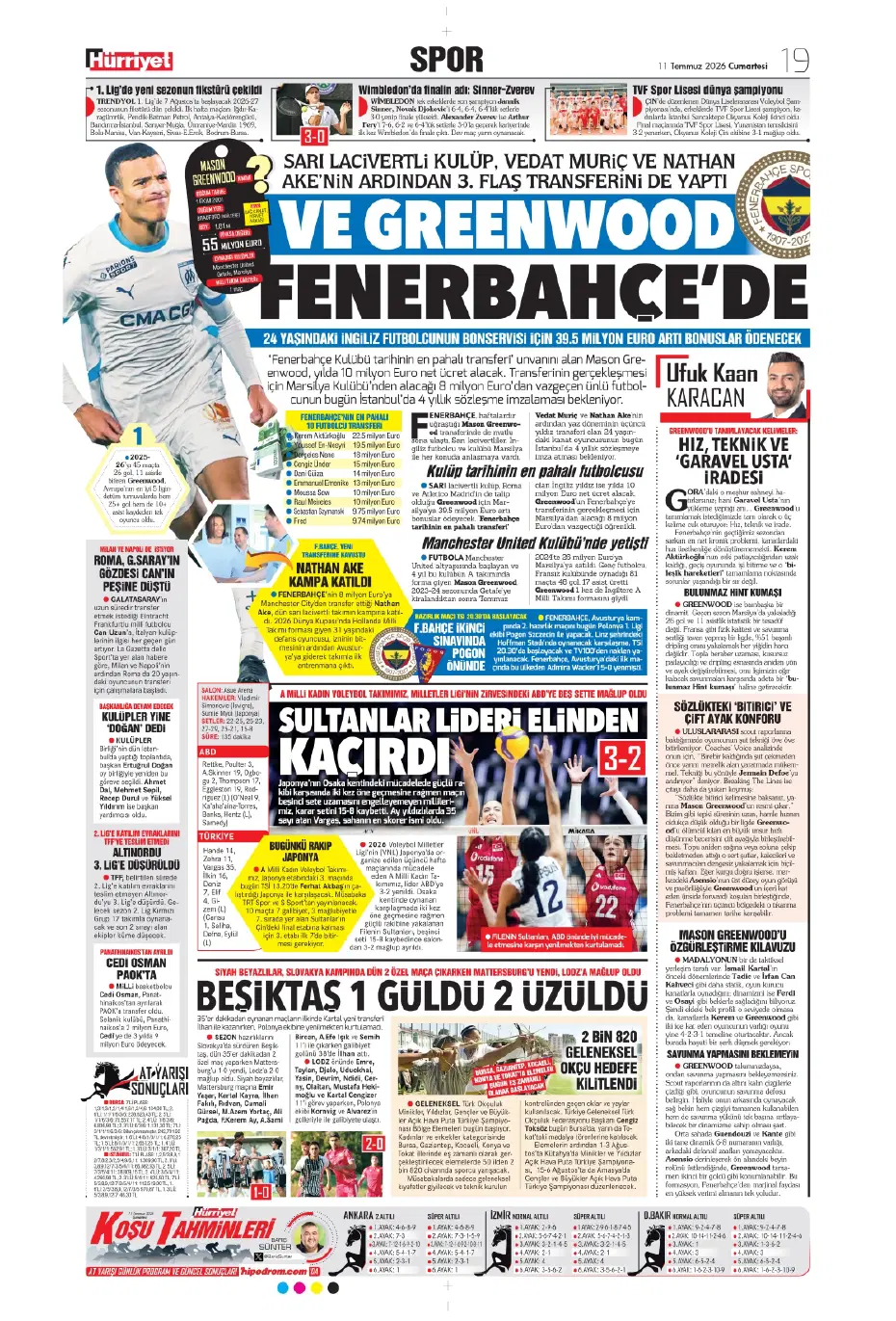 Kerem Aktürkoğlu için rekor teklif | Sporun manşetleri - 5
