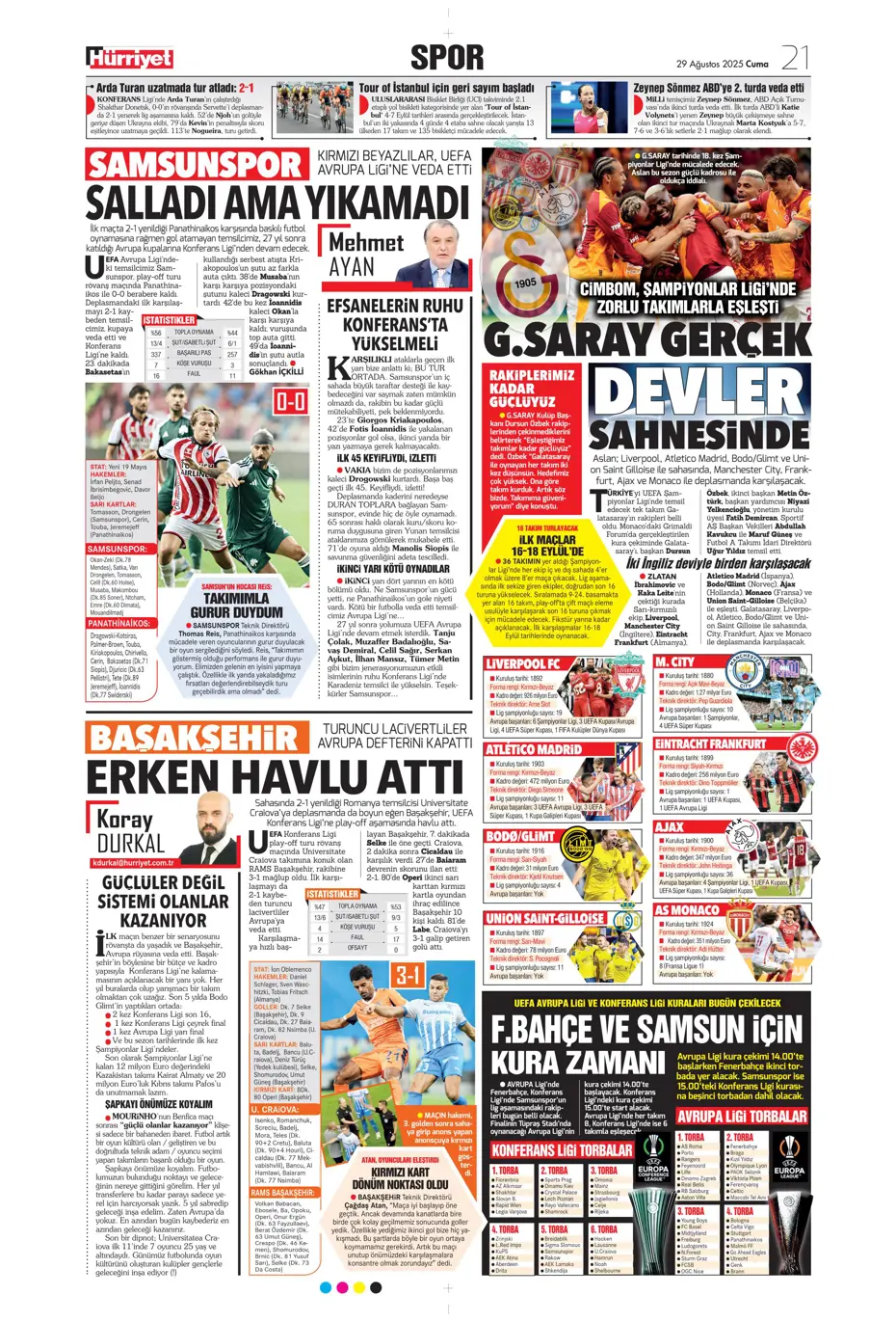 "Avrupa da gitti Solskjaer de" | Sporun manşetleri - 17