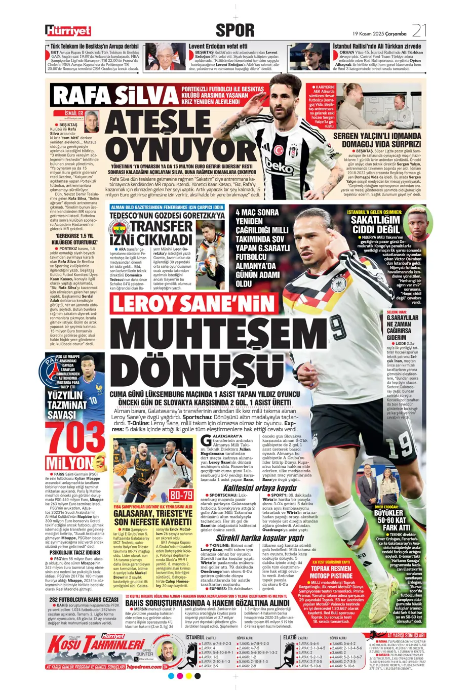 "Bizim Çocuklar Boğa'yı şişledi" | Sporun manşetleri - 16