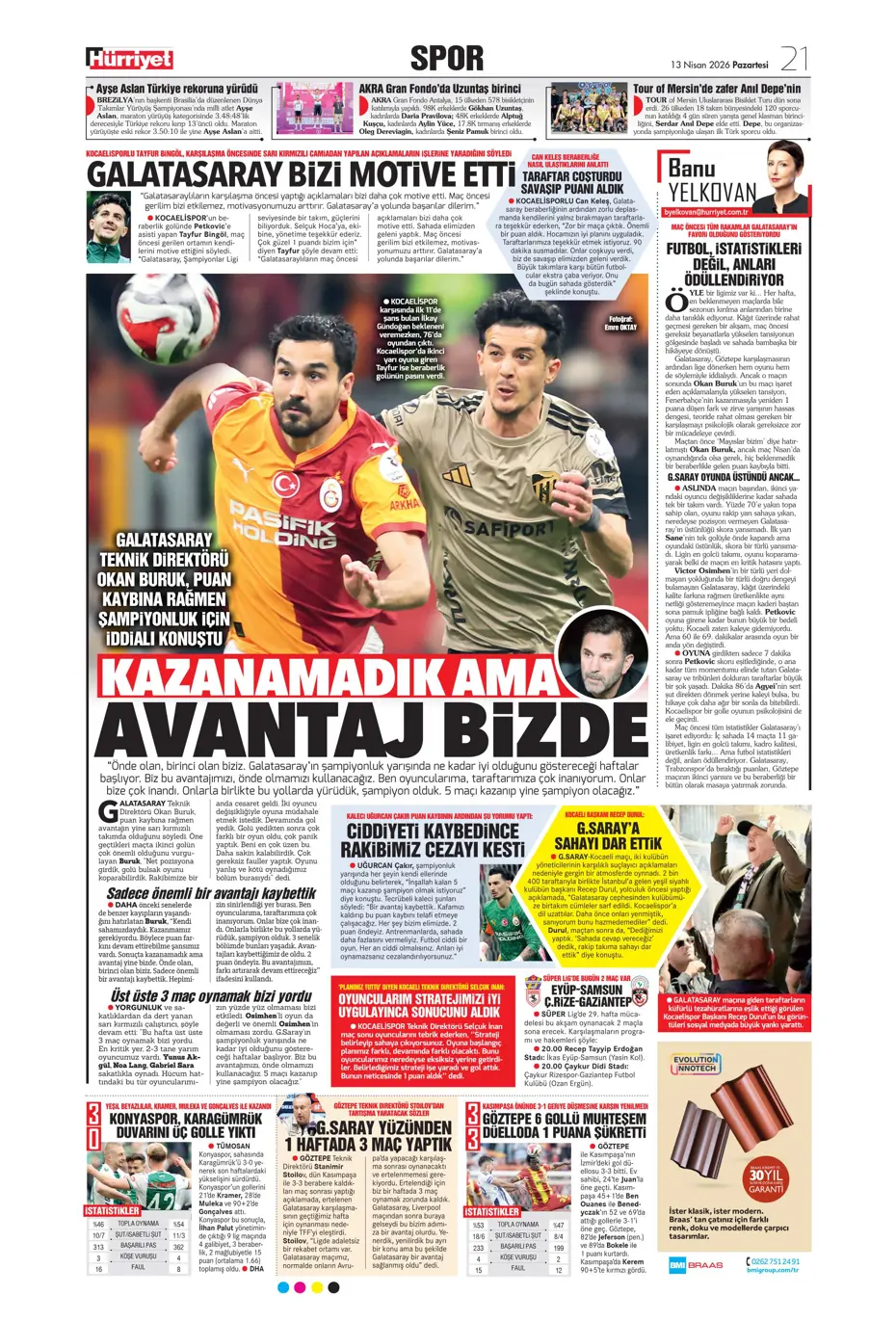"Aslan krize girdi" | Sporun manşetleri - 28