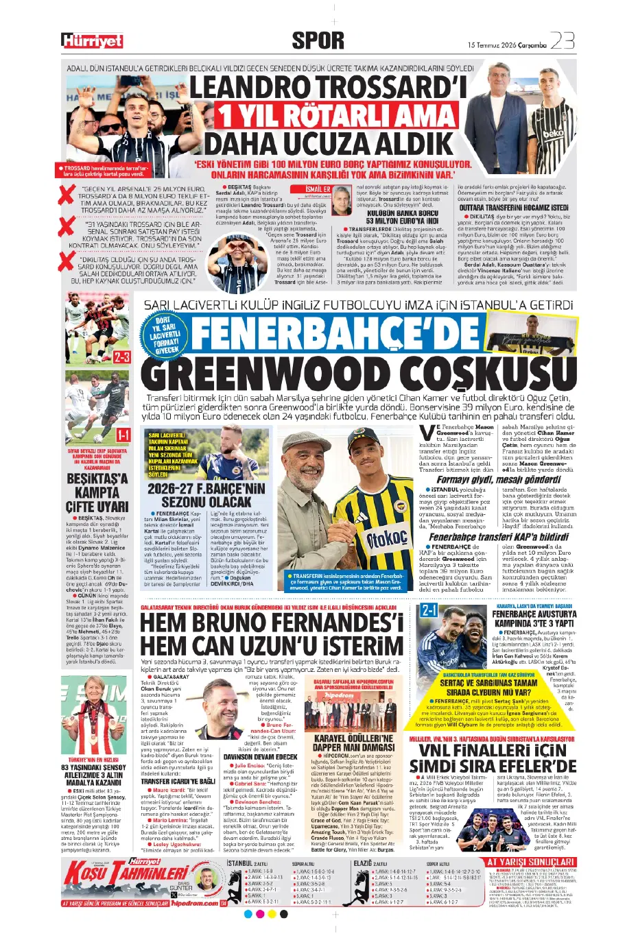 "Sıra geldi Rashford'a" | Sporun manşetleri - 9