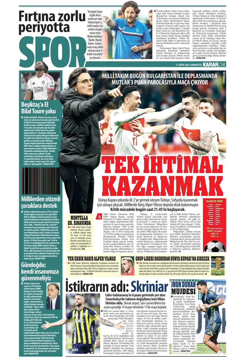 "Sergen Yalçın'ın yeni hedefi Çağlar Söyüncü" | Sporun manşetleri - 23