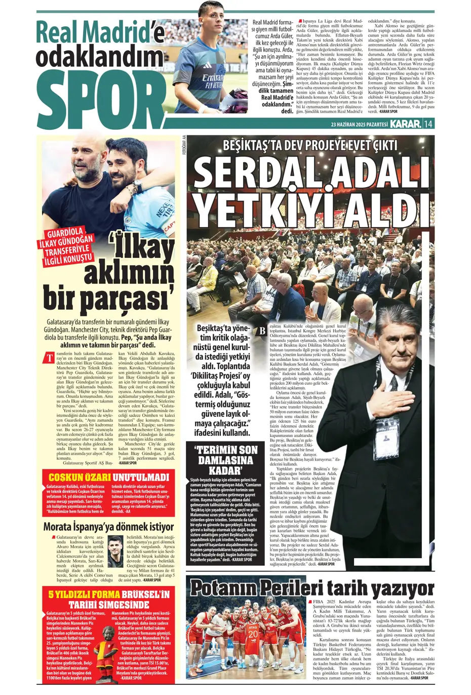 "Fenerbahçe'den Jadon Sancho bombası" | Sporun manşetleri - 16
