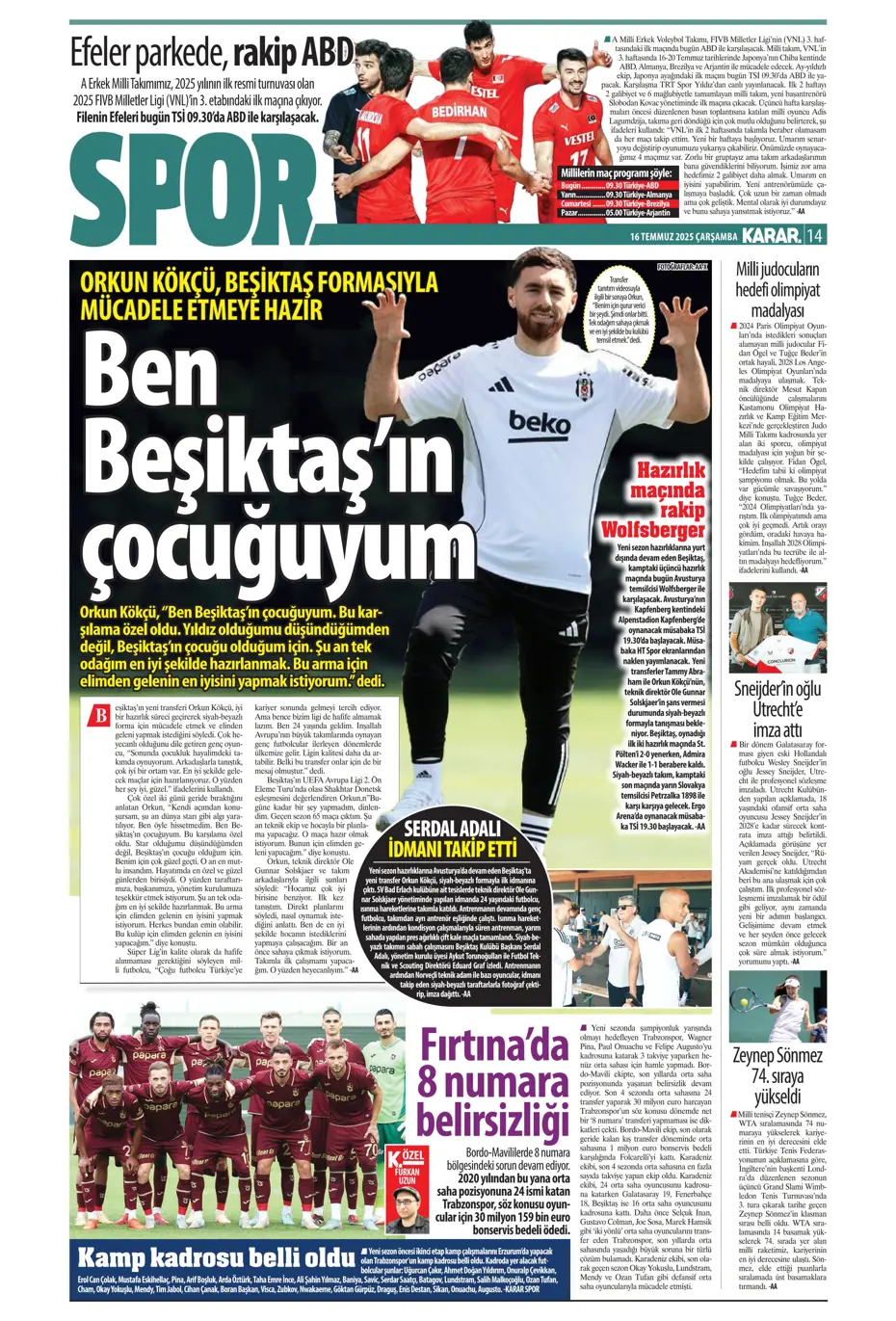 "Sofyan Amrabat'tan şok eden tavır" | Sporun manşetleri - 16
