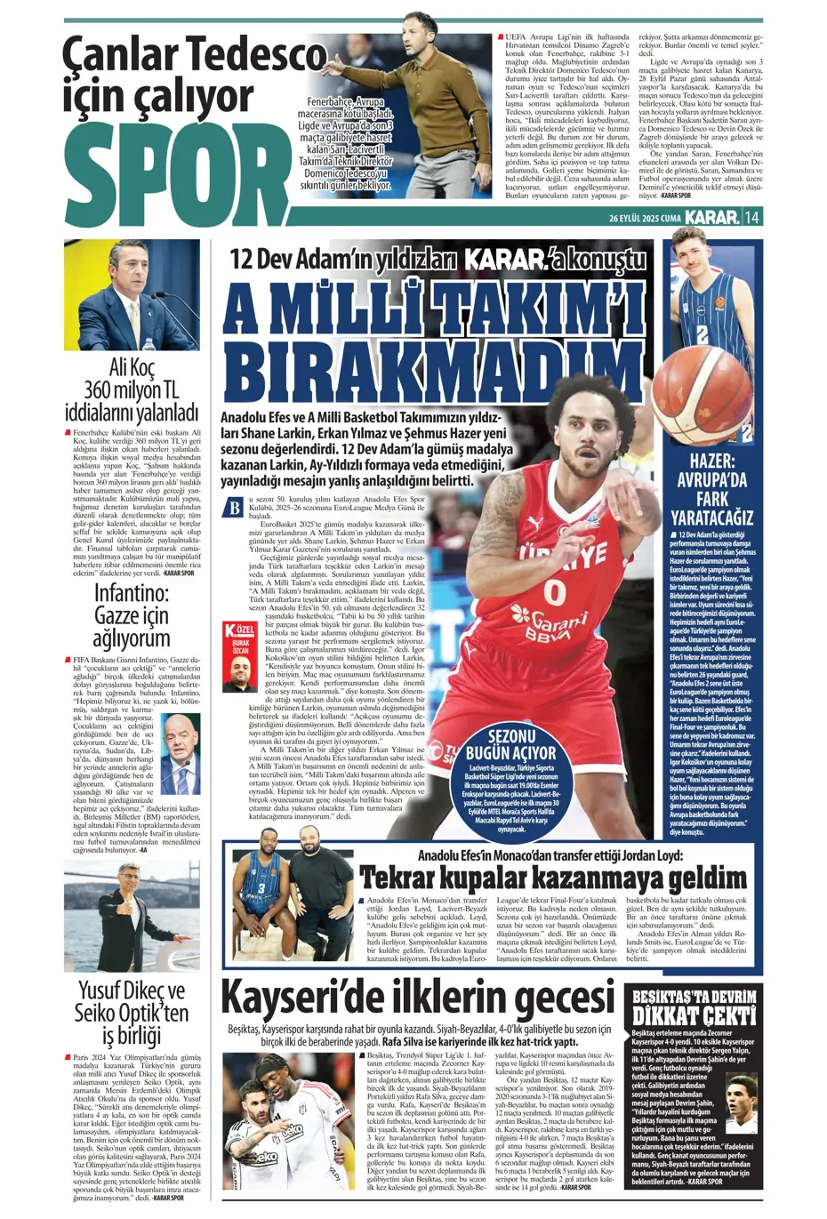 "Volkan Demirel'den Fenerbahçe'ye cevap" | Sporun manşetleri - 16