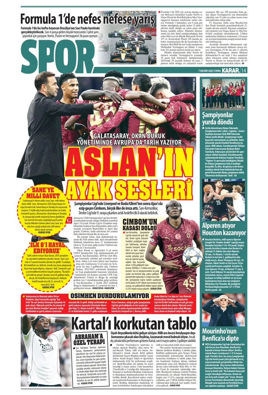 "Hakem Fenerbahçe'nin 2 puanını çaldı" | Sporun manşetleri - 17