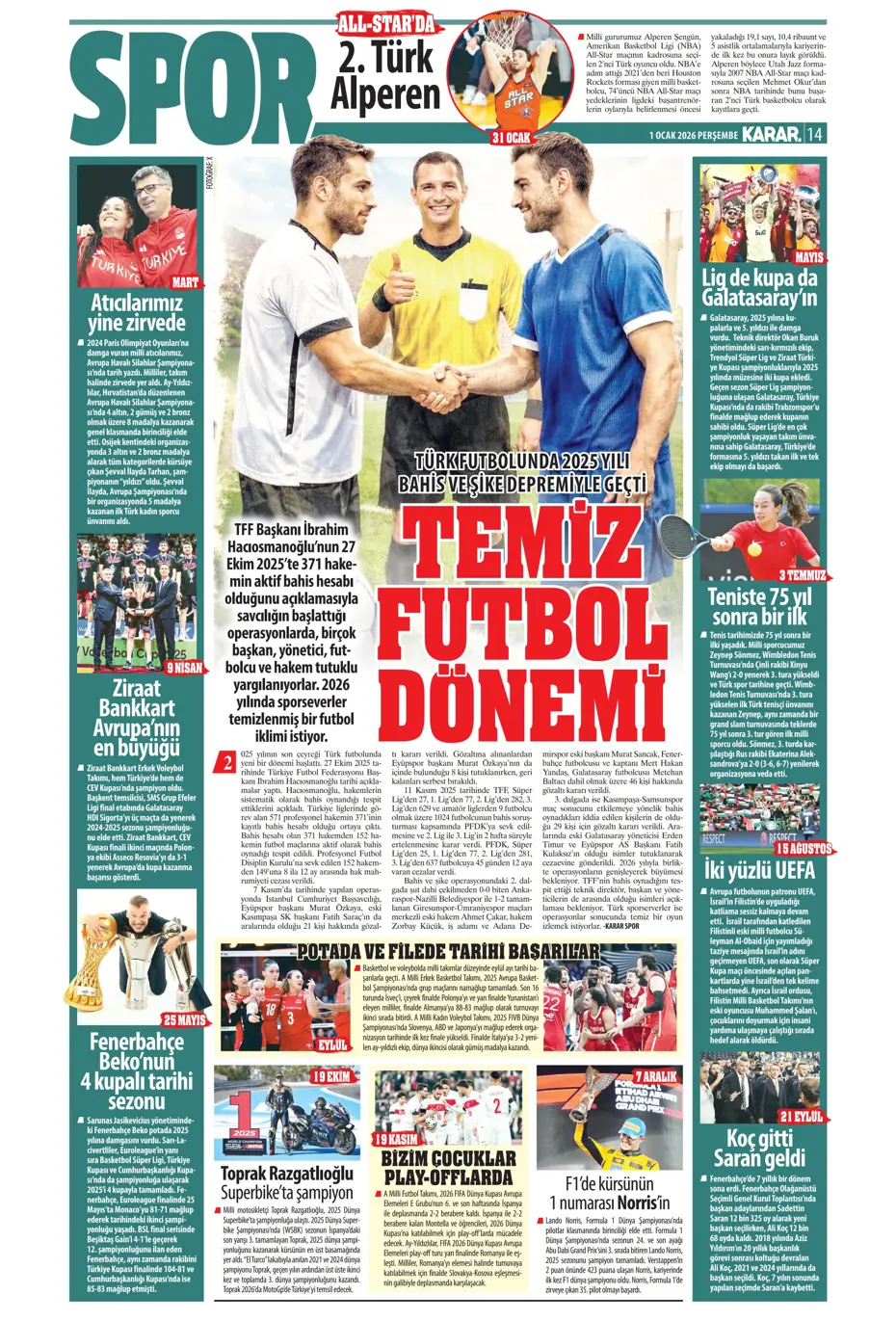 "Tedesco'dan transferde 3 isme olumlu rapor" | Sporun manşetleri - 26