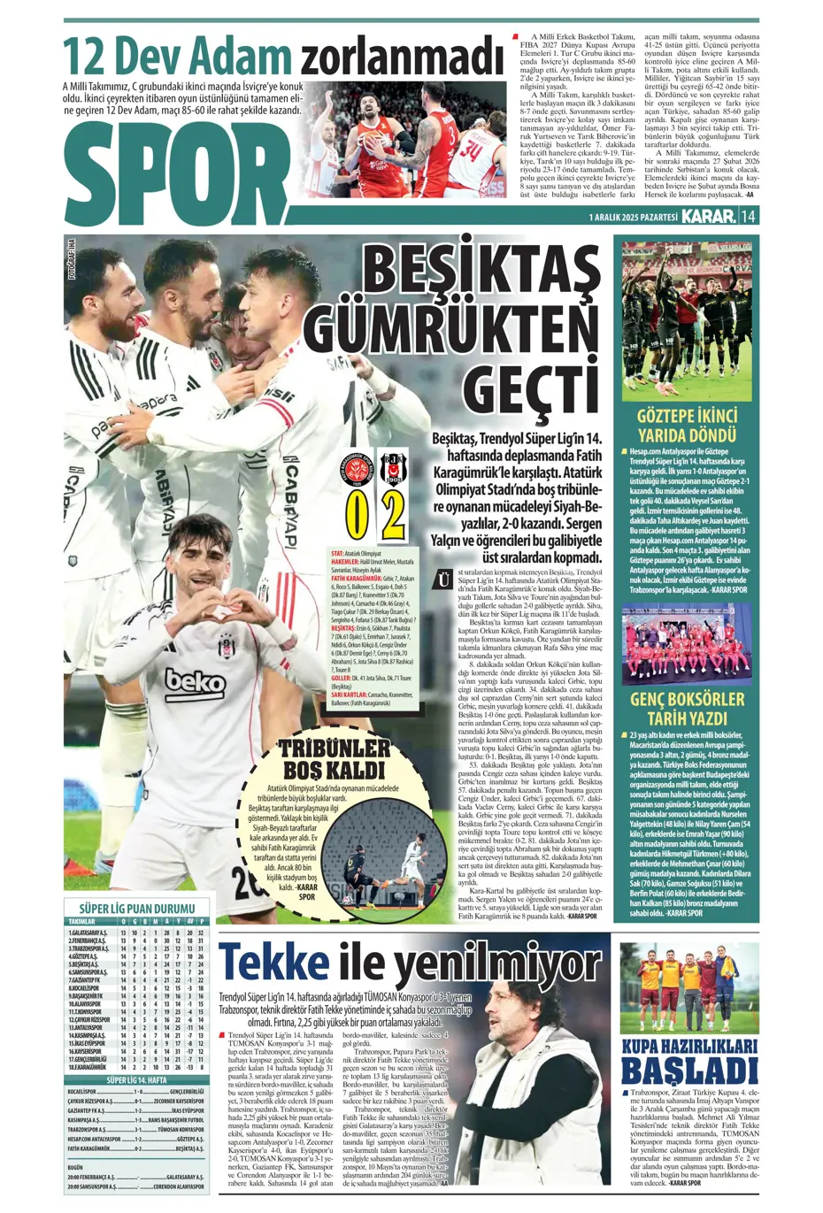 "Kadıköy'de 30 milyarlık dev buluşma" | Sporun manşetleri - 18