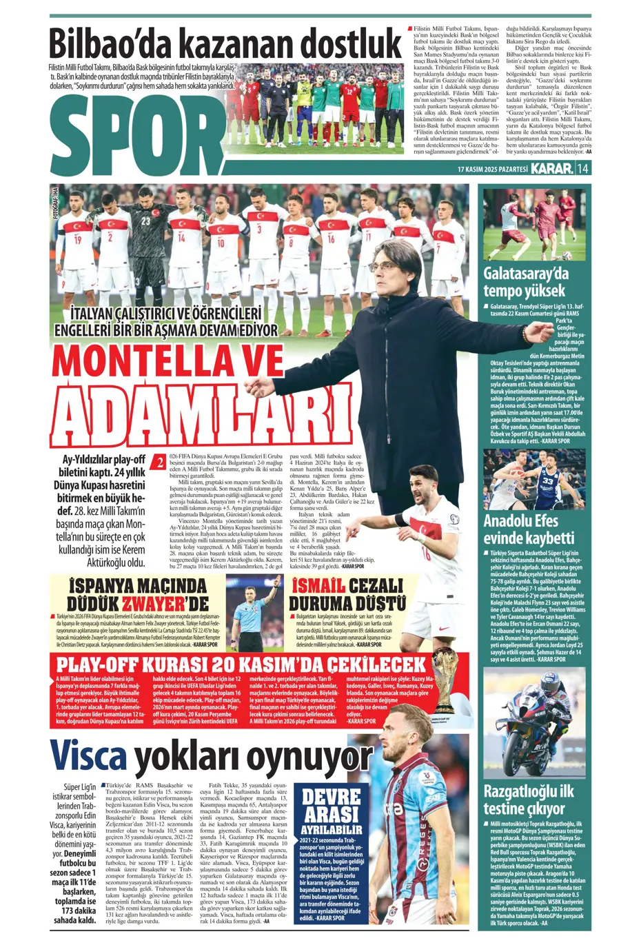 "Tedesco ilk bileti kesti: "Kendine takım bul" | Sporun manşetleri - 15 "Tedesco ilk bileti kesti: "Kendine takım bul" | Sporun manşetleri - 15