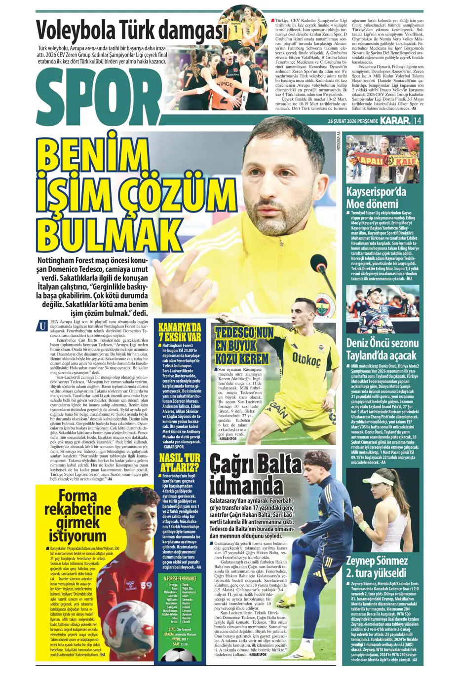 "Galatasaray kabustan zafer çıkardı" | Sporun manşetleri - 29