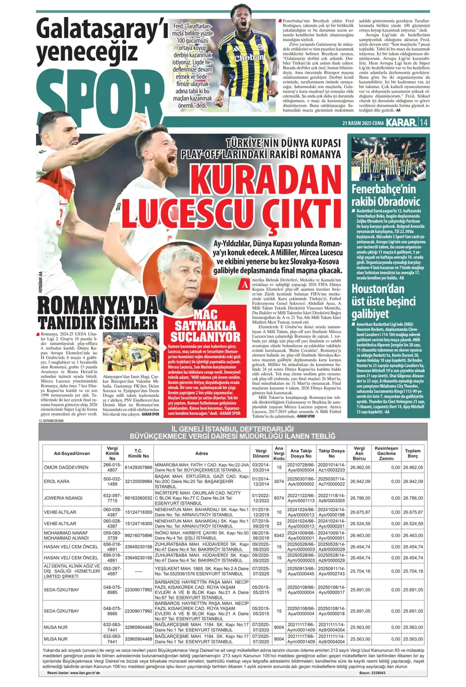 "Galatasaray'dan Rodrygo bombası" | Sporun manşetleri - 11