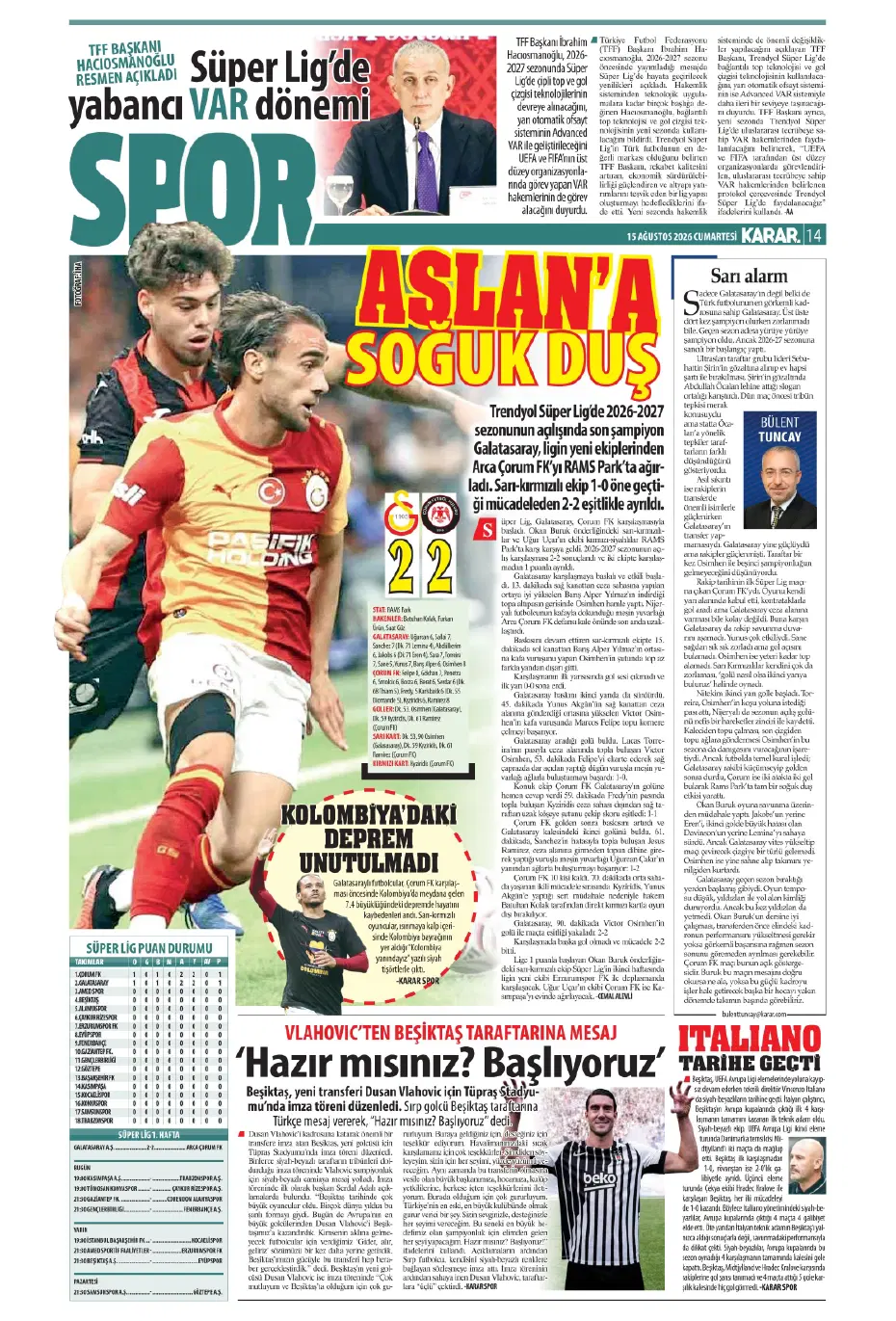 "Darwin Nunez geliyor" | Sporun manşetleri - 18 "Darwin Nunez geliyor" | Sporun manşetleri - 18
