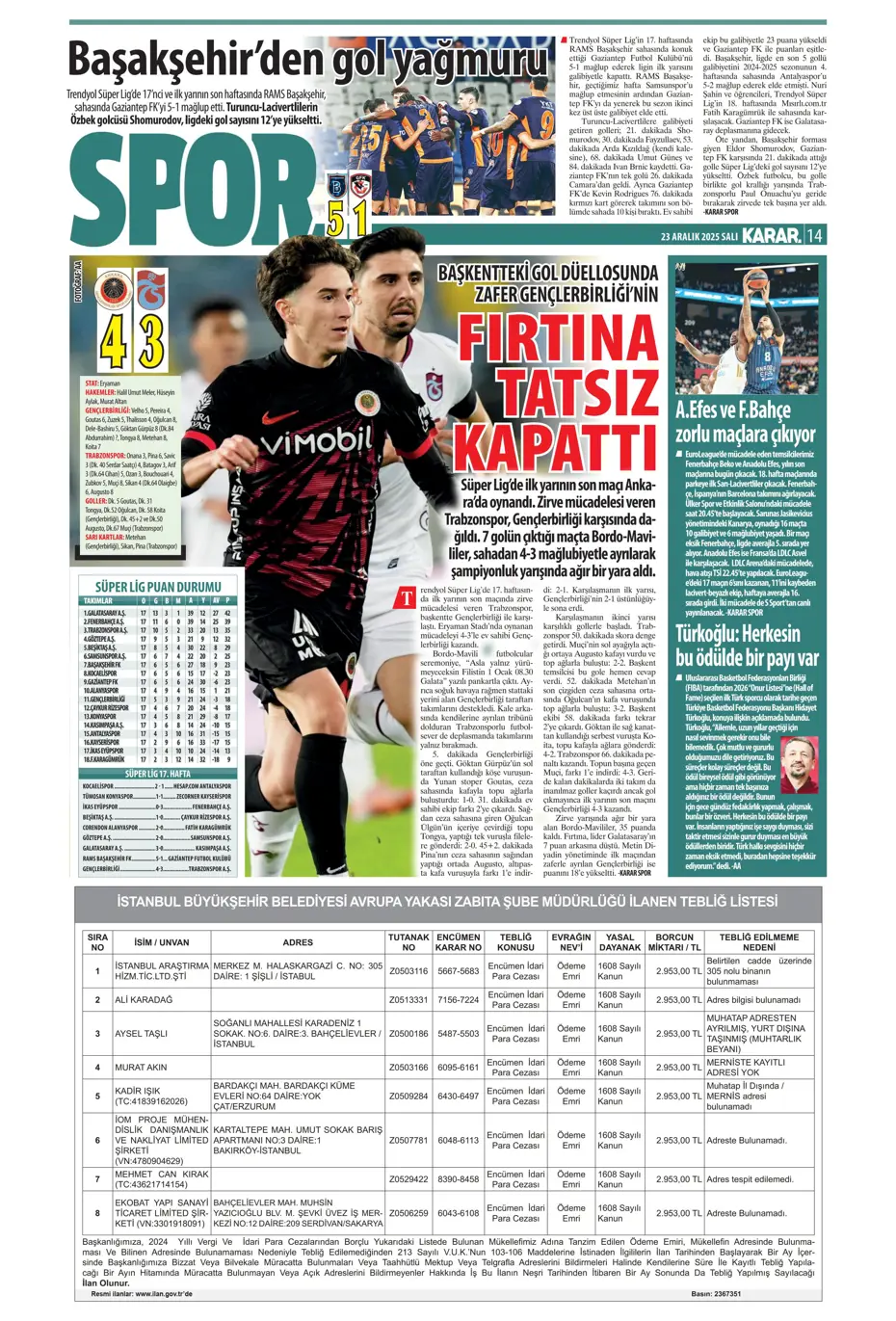 "Fenerbahçe'den Talisca'yla ilgili son karar çıktı" | Sporun manşetleri - 33 "Fenerbahçe'den Talisca'yla ilgili son karar çıktı" | Sporun manşetleri - 33