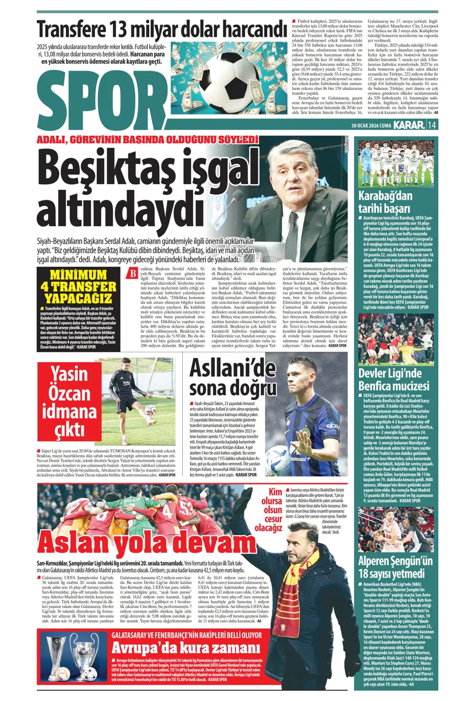 "Galatasaray'ın Gueye transferi tamam" | Sporun manşetleri - 24