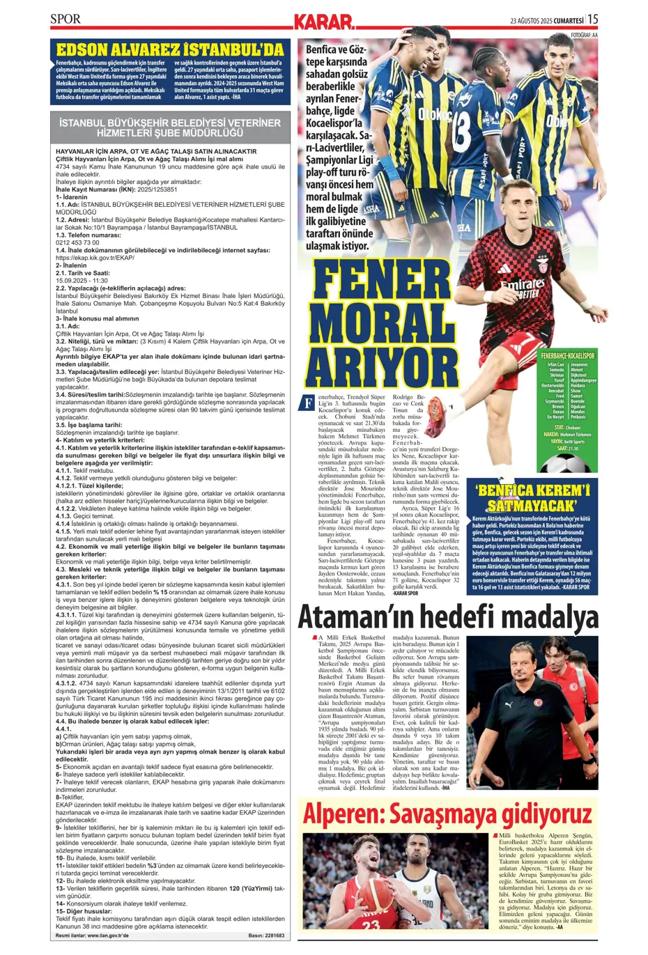 "Beşiktaş'ın hastası Keito Nakamura" | Sporun manşetleri - 19