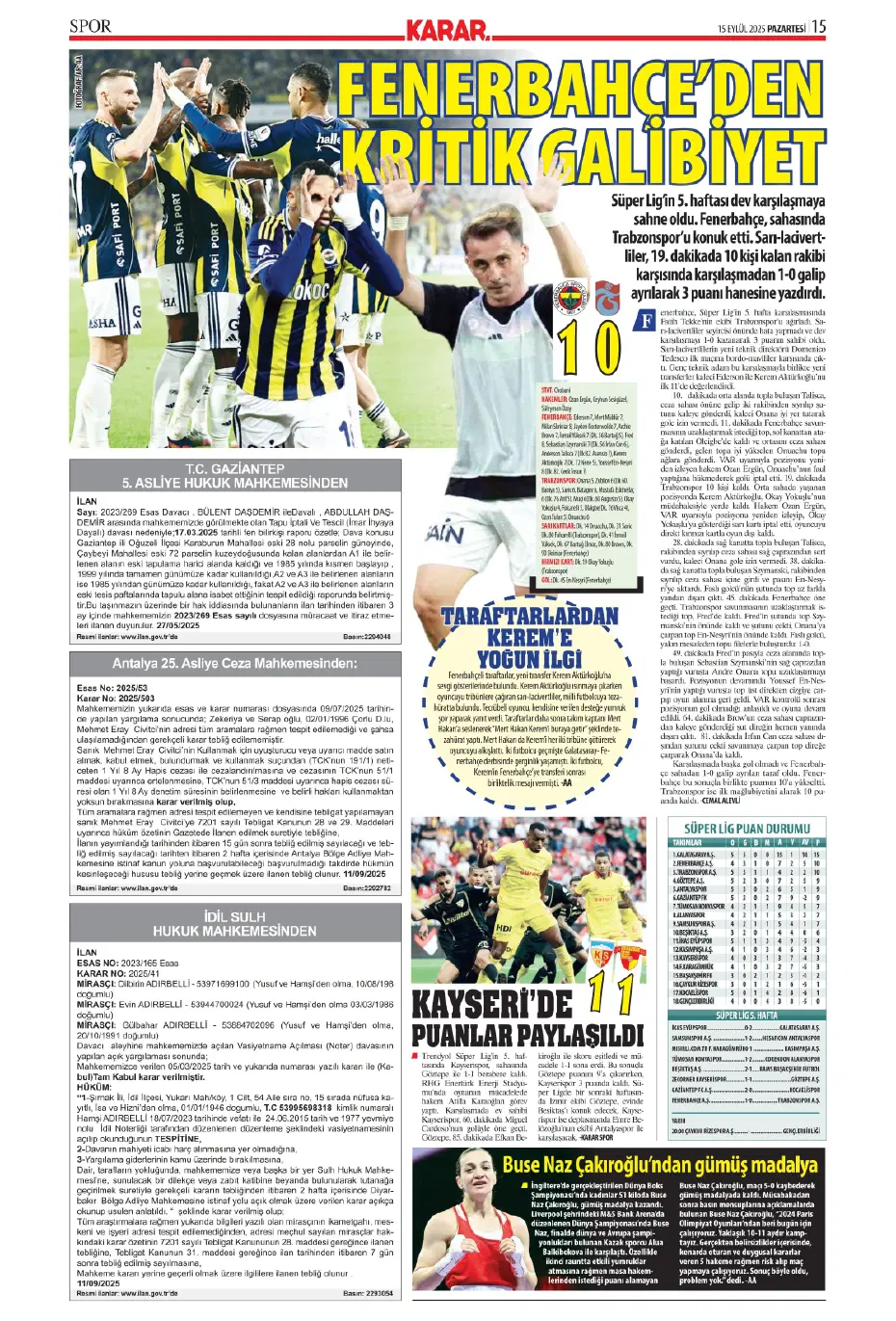 "Galatasaray'da Leroy Sane sıkıntısı" | Sporun manşetleri - 15