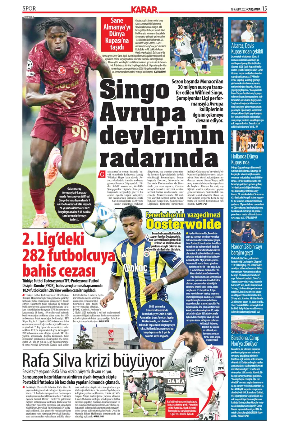 "Bizim Çocuklar Boğa'yı şişledi" | Sporun manşetleri - 15