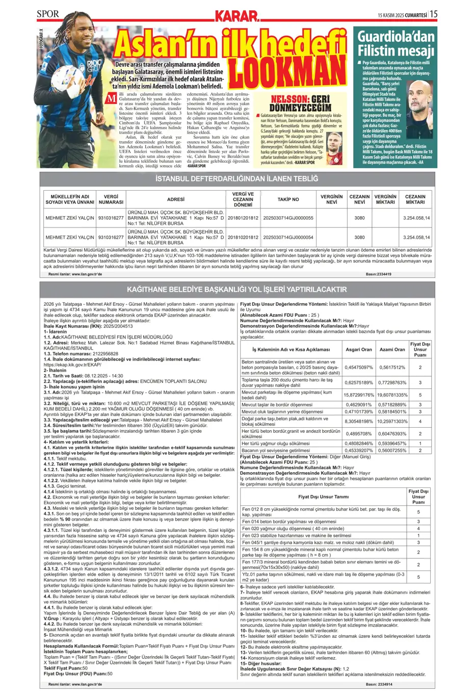 "İşte Fener'in Lewandowski için planı" | Sporun manşetleri - 21