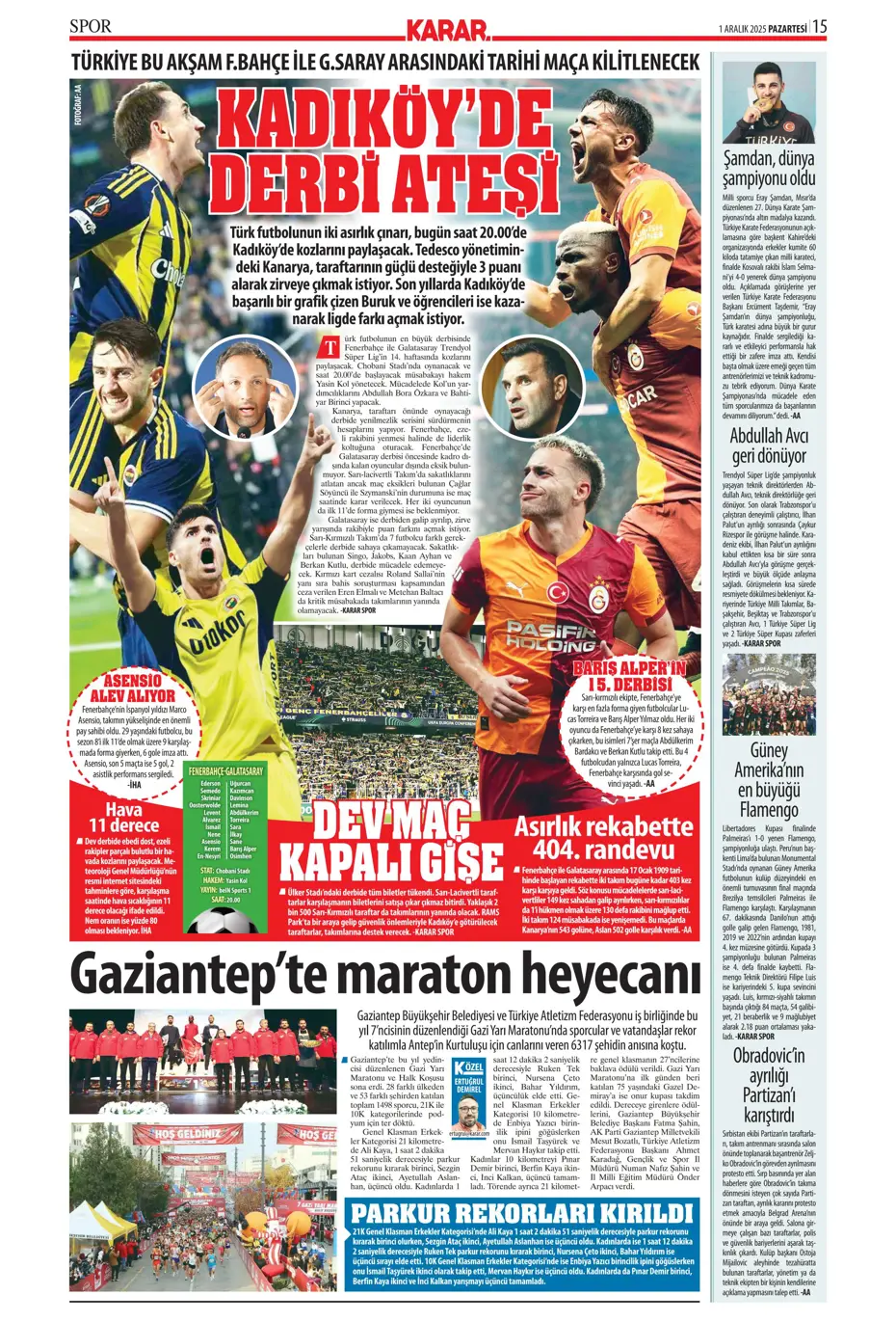 "Kadıköy'de 30 milyarlık dev buluşma" | Sporun manşetleri - 17