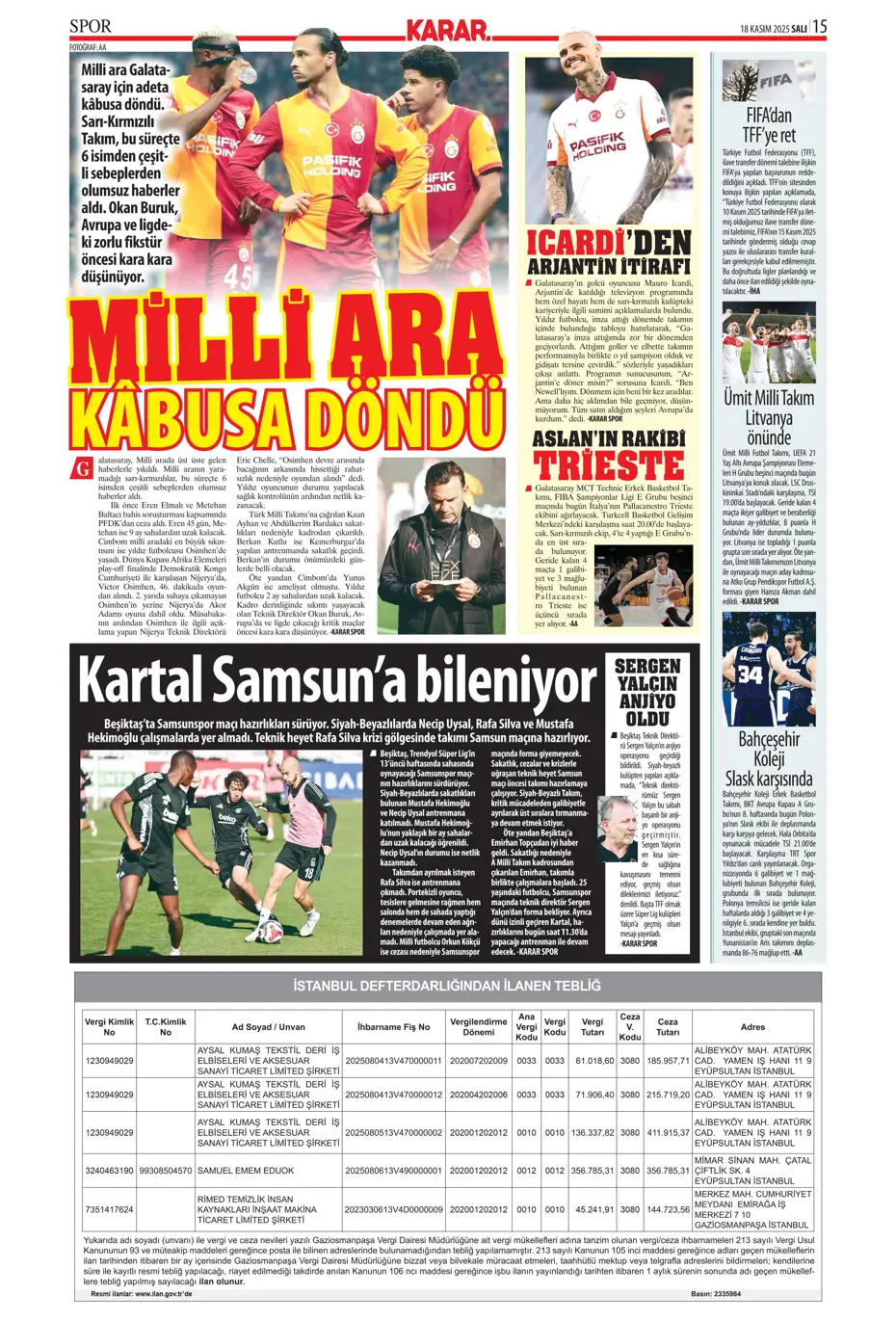 "Fenerbahçe'ye Diego Carlos piyangosu vurdu" | Sporun manşetleri - 16