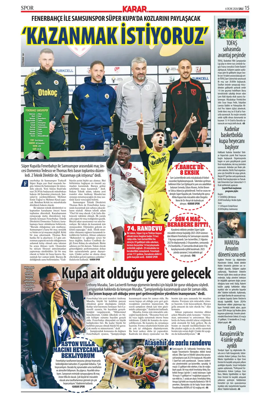 "Lookman Afrika Kupası'ndan direkt İstanbul'a" | Sporun manşetleri - 37 "Lookman Afrika Kupası'ndan direkt İstanbul'a" | Sporun manşetleri - 37