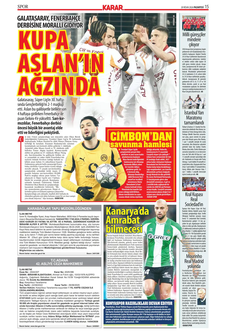 Eyvah! Gabriel Sara için geliyorlar | Sporun manşetleri - 36 Eyvah! Gabriel Sara için geliyorlar | Sporun manşetleri - 36