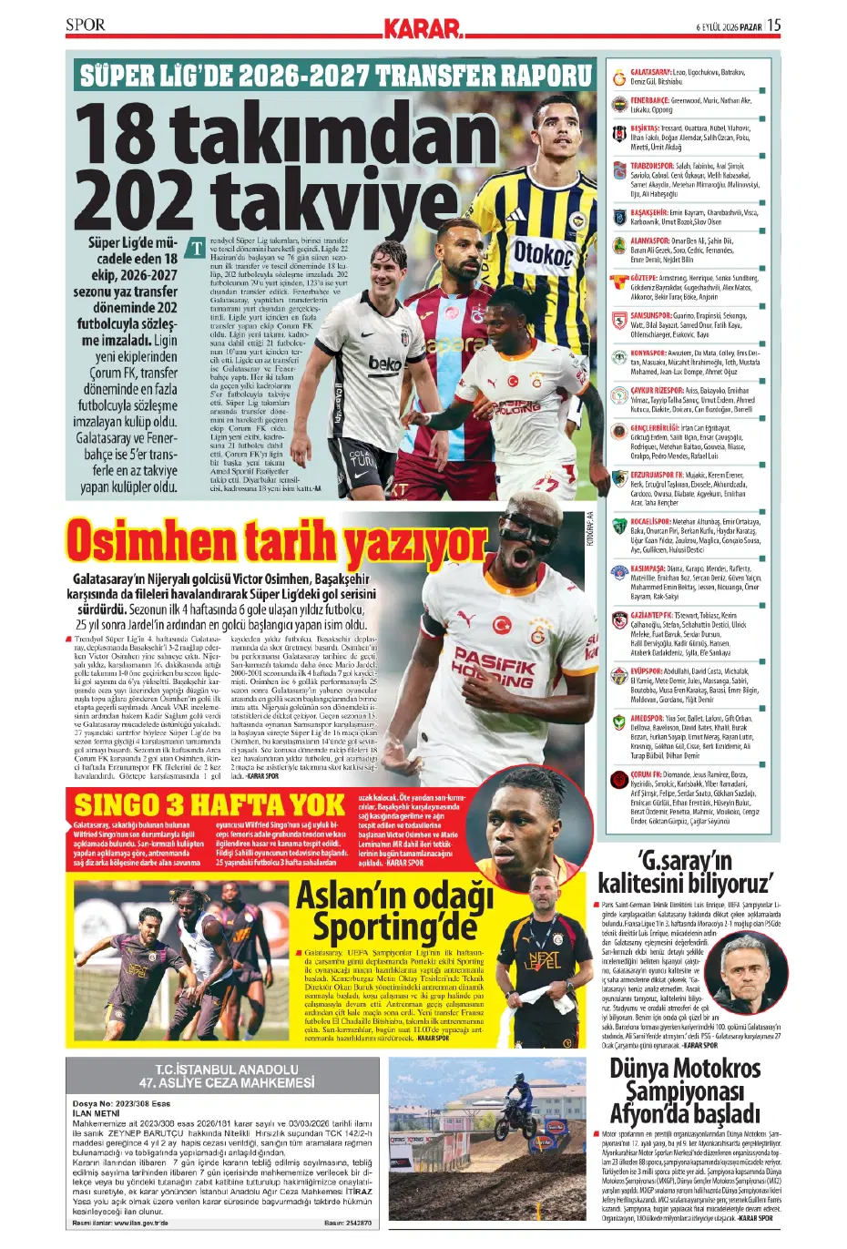 "Kadıköy'ün kralı Kartal" | Sporun manşetleri - 13 "Kadıköy'ün kralı Kartal" | Sporun manşetleri - 13