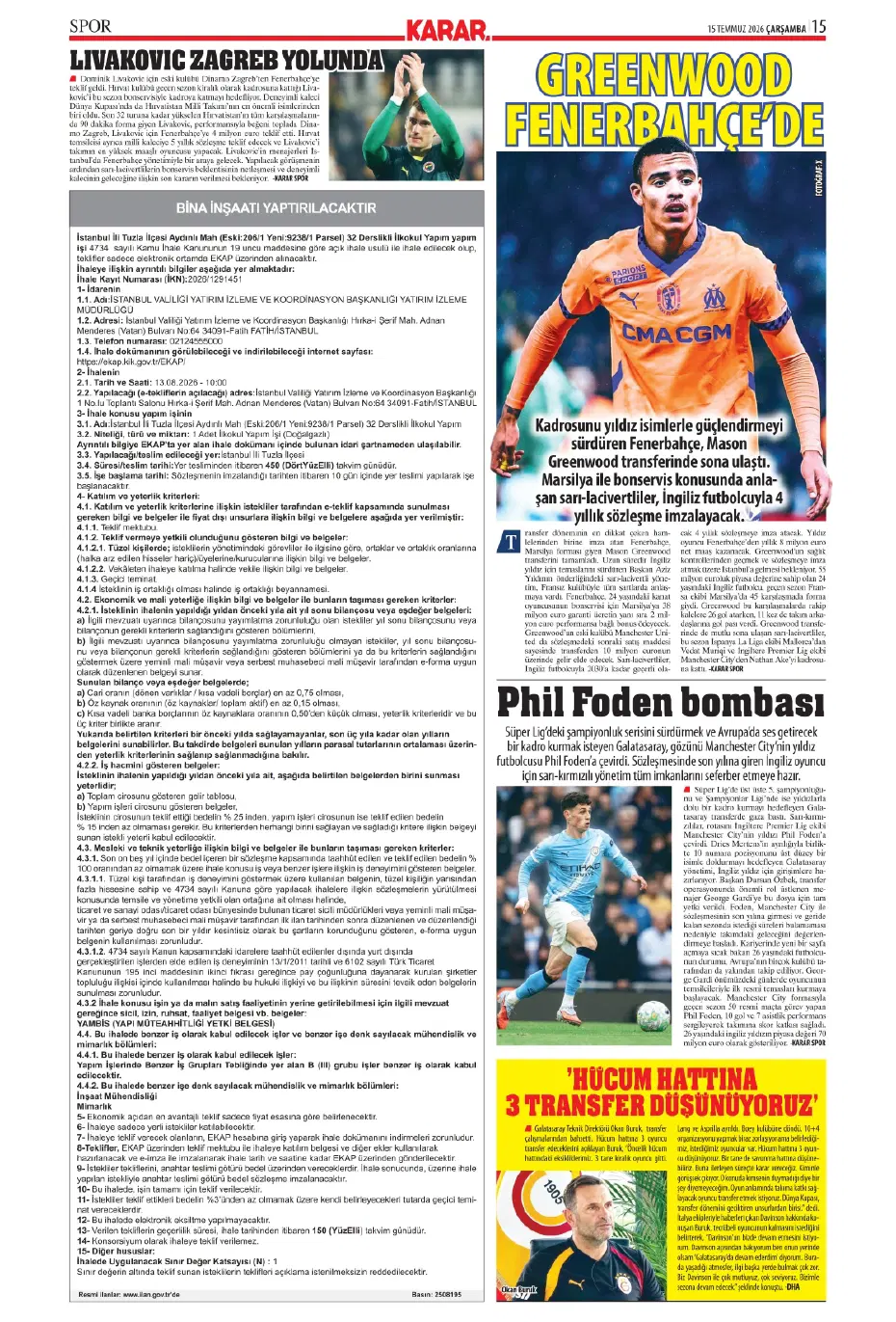 "Sıra geldi Rashford'a" | Sporun manşetleri - 10
