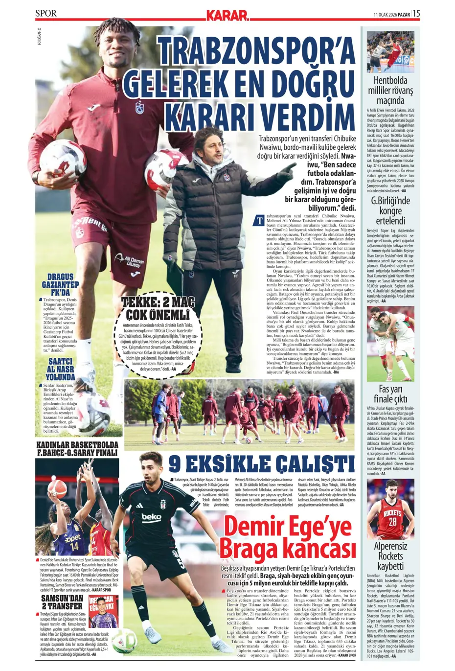 "Fenerbahçe'de volkanik patlama" | Sporun manşetleri - 41