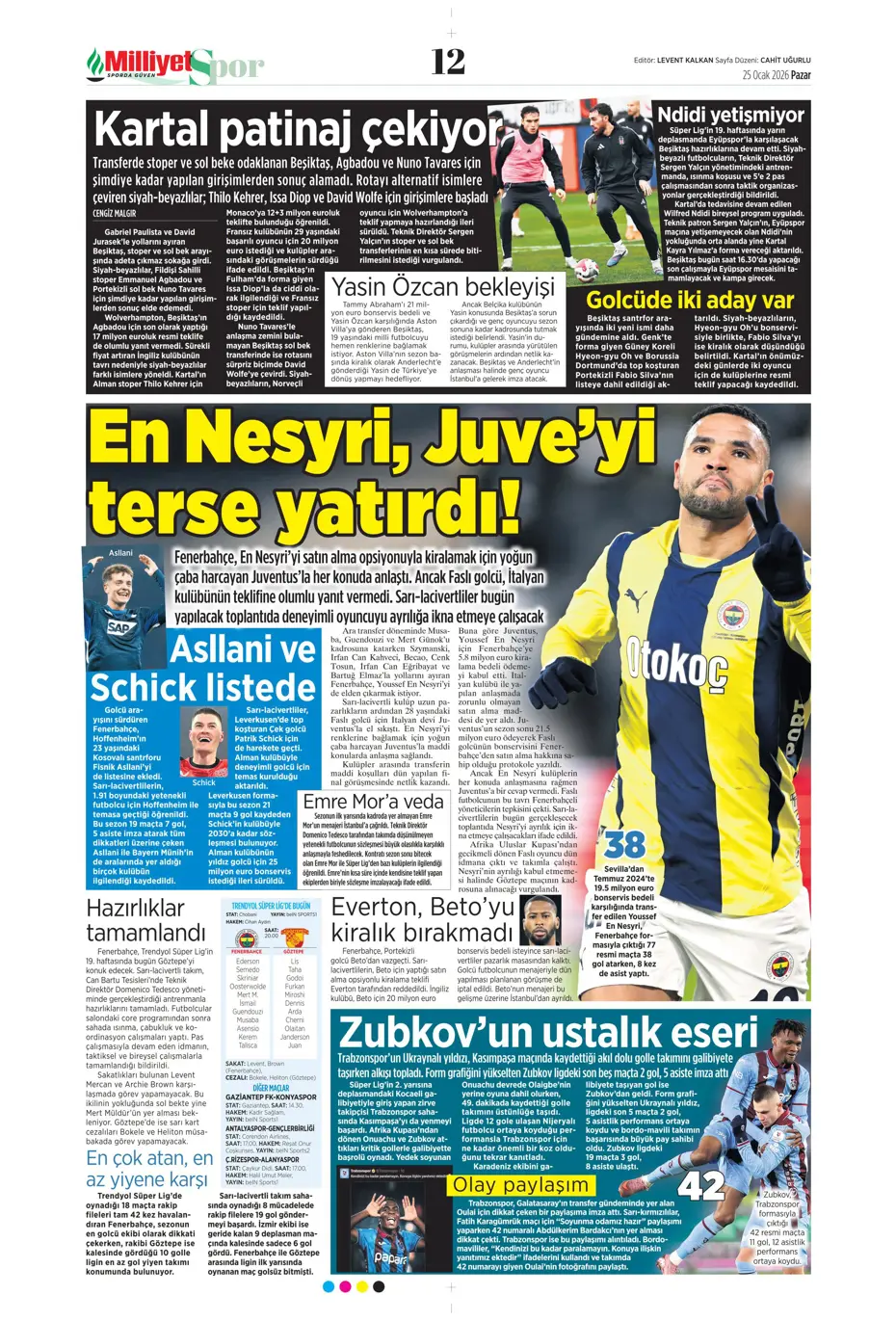 "Asprilla sonrası Galatasaray'ın 3. transferi de belli oldu" | Sporun manşetleri - 30