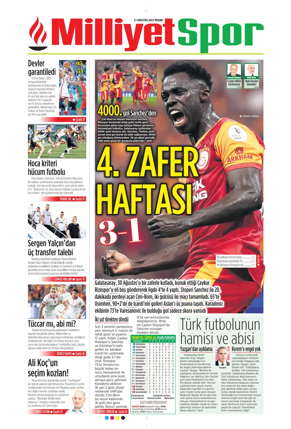 "Roger Schmidt'ten Fenerbahçe kararı" | Sporun manşetleri - 19