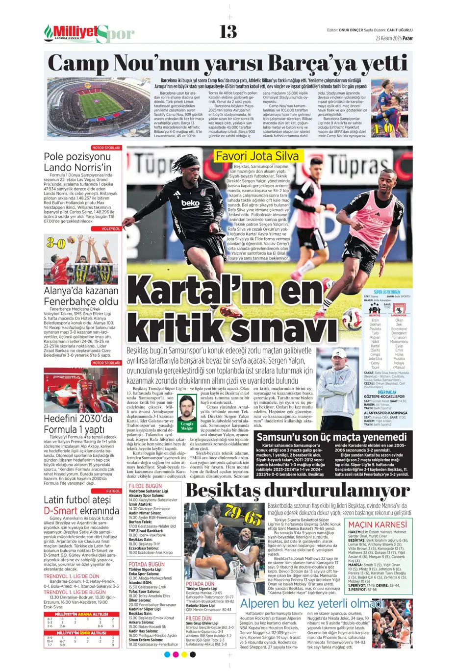 "Jadon Sancho bedavaya Fenerbahçe'ye" | Sporun manşetleri - 9