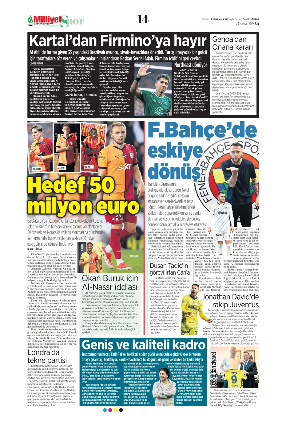 "Victor Osimhen'de son 16 gün" | Sporun manşetleri - 15