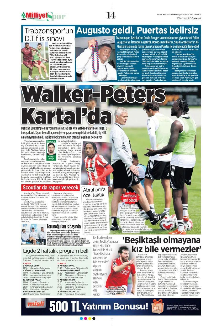 "Asensio ve Skriniar birlikte geliyor" | Sporun manşetleri - 14