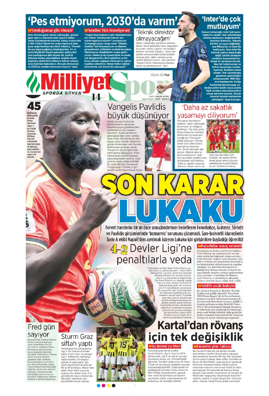 Fenerbahçe'de yaprak dökümü! Çağlar Söyüncü dahil tam 11 futbolcu | Sporun manşetleri - 20 Fenerbahçe'de yaprak dökümü! Çağlar Söyüncü dahil tam 11 futbolcu | Sporun manşetleri - 20